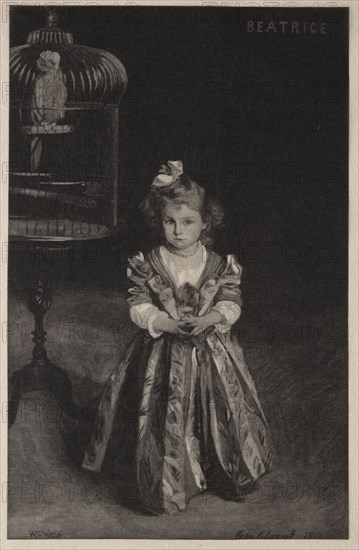 Beatrice Goelet, 1891. Henry Wolf (American, 1852-1916). Wood engraving