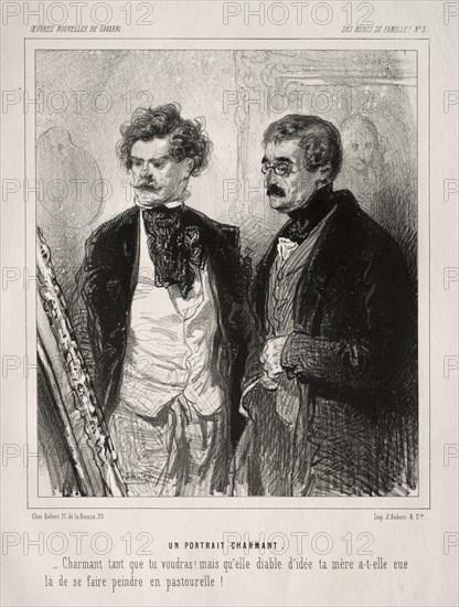 Des Mères de Famille!. Paul Gavarni (French, 1804-1866). Lithograph