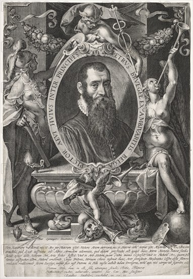 Peter Bruegel, 1606. Aegidius Sadeler (Flemish, c. 1570-1629), after Bartholomaeus Spranger (Flemish, 1546-1611). Engraving; sheet: 30.1 x 20.4 cm (11 7/8 x 8 1/16 in.)