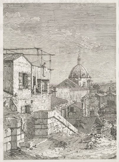 Views:  La Maison a l'inscription, 1735-1746. Antonio Canaletto (Italian, 1697-1768). Etching