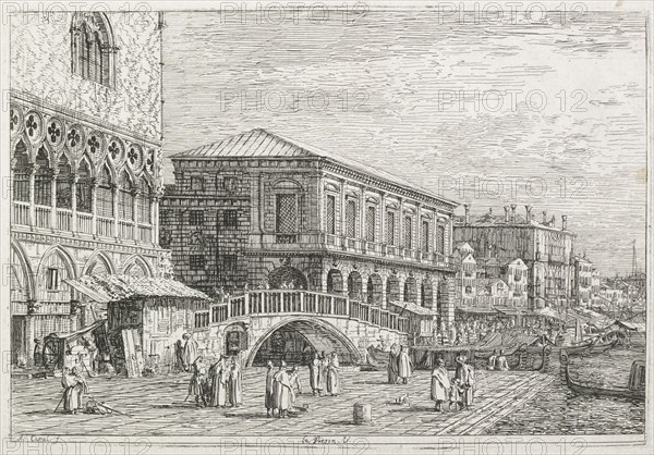 Views:  The Prison, Venice, 1735-1746. Antonio Canaletto (Italian, 1697-1768). Etching; platemark: 14.4 x 21.1 cm (5 11/16 x 8 5/16 in.)