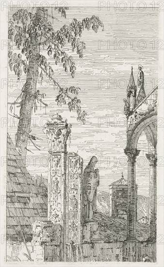 Views:  Fragments of Sculpture, 1735-1746. Antonio Canaletto (Italian, 1697-1768). Etching