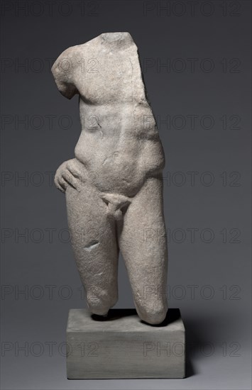 Torso of a Youth, 400-375 BC. Greece, Athens, early 4th Century BC. Marble; overall: 53.7 cm (21 1/8 in.).