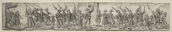 Cavaliers. Theodor de Bry (Flemish, 1528-1598). Engraving
