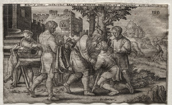 The Return of the Prodigal Son, 1500s(?). Germany, 16th century (?). Engraving