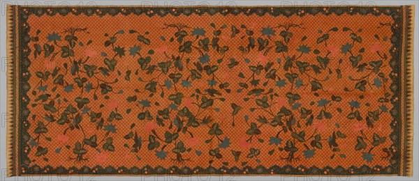 Waist Cloth, 1800s. Indonesia, Java, Samarang, 19th century. Batik; cotton; overall: 247.6 x 104.1 cm (97 1/2 x 41 in.)