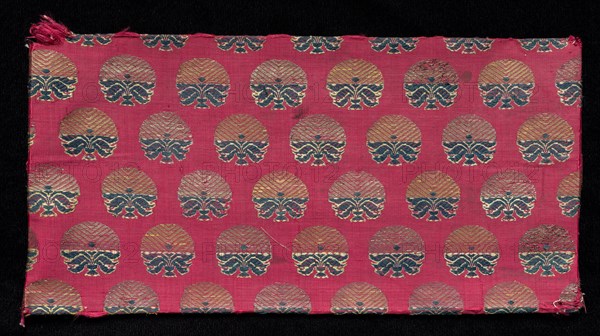 Brocaded Book Cover, 1800s. India, 19th century. Brocade; silk and metal; overall: 14 x 27.9 cm (5 1/2 x 11 in.).