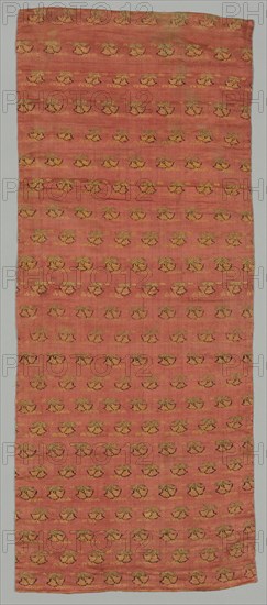 Brocade, 1700s - 1800s. India, Gulbarga, 18th-19th century. Brocade, "himru"; silk; overall: 81.3 x 34.3 cm (32 x 13 1/2 in.).