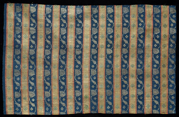 Piece of "Patka" (Girdle or Sash), 1700s - 1800s. India, 18th-19th century. Brocade, "kimkhwab"; overall: 30.5 x 48.3 cm (12 x 19 in.).