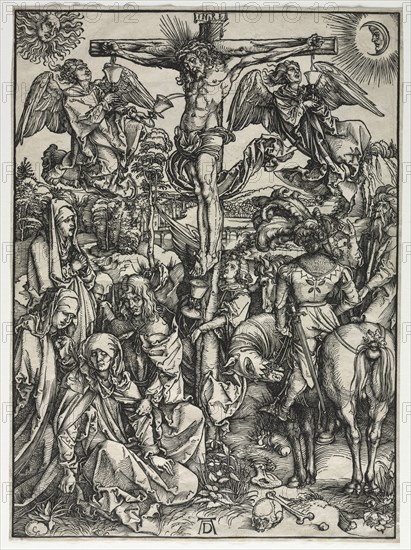 The Large Passion:  The Crucifixion, c. 1497-1500. Albrecht Dürer (German, 1471-1528). Woodcut