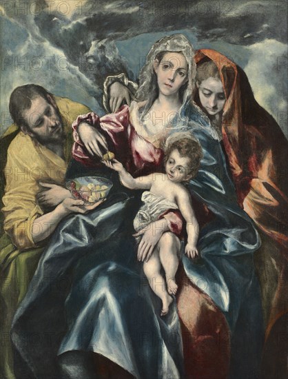The Holy Family with Mary Magdalen, c. 1590-1595. El Greco (Spanish, 1541-1614). Oil on canvas; framed: 160 x 131 x 7.5 cm (63 x 51 9/16 x 2 15/16 in.); unframed: 130 x 100 cm (51 3/16 x 39 3/8 in.).