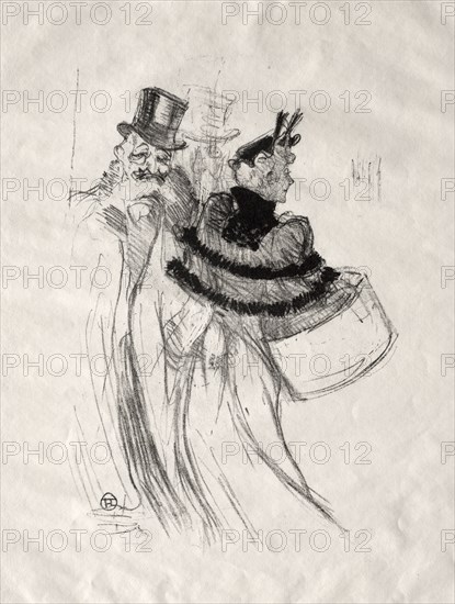 The Old Gentlemen, 1894. Henri de Toulouse-Lautrec (French, 1864-1901). Lithograph