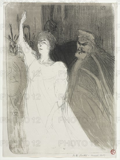 A Princely Idyl, Clara Ward, 1894. Henri de Toulouse-Lautrec (French, 1864-1901). Lithograph