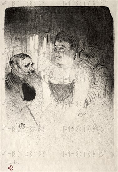 Judic in the Loge, 1894. Henri de Toulouse-Lautrec (French, 1864-1901). Lithograph