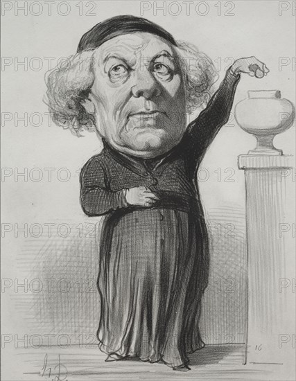 Intended for the series, Les Représentans représentés, but never published.: Jean Jacques Fayet, Bishop of Orleans, 1849. Honoré Daumier (French, 1808-1879). Lithograph; sheet: 36 x 27.7 cm (14 3/16 x 10 7/8 in.); image: 24.9 x 19 cm (9 13/16 x 7 1/2 in.).
