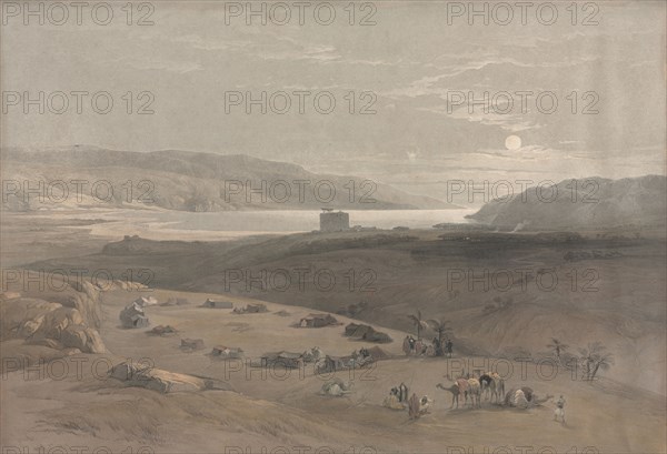 Jericho, 1839. David Roberts (British, 1796-1864). Color lithograph