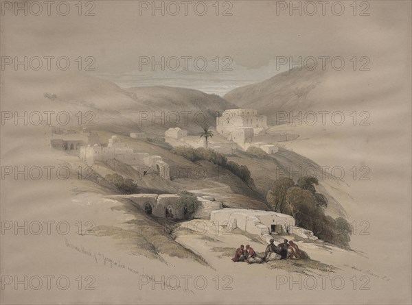 Christian Church of St. George at Ludd, ancient Lydda, 1839. David Roberts (British, 1796-1864). Color lithograph