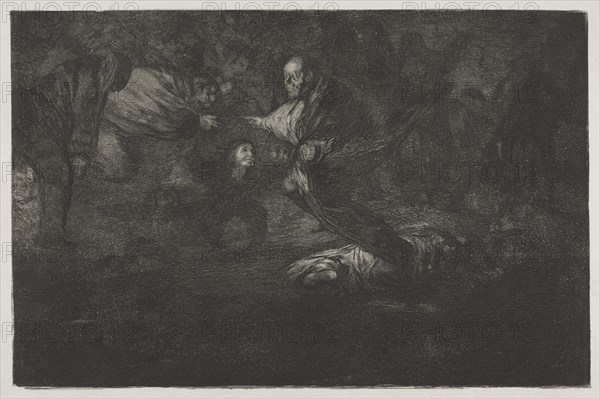 The Proverbs: God Creates Them and They Join Up Together, 1864. Francisco de Goya (Spanish, 1746-1828). Etching and aquatint
