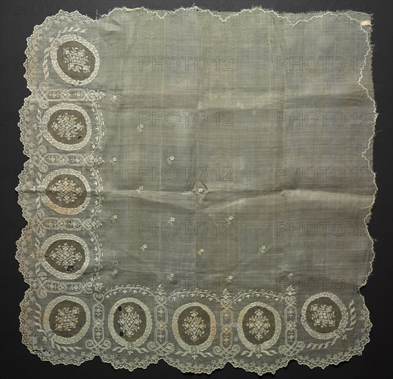 Embroidered Strip of Edging, 19th century. Philippines, 19th century. Embroidery in ecru thread on pina cloth; overall: 80 x 77.8 cm (31 1/2 x 30 5/8 in.).