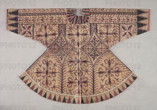 Jacket, 19th century. Indonesia, Sulawesi (Celebes), 19th century. Tapa cloth, printed; overall: 64.8 x 97.2 cm (25 1/2 x 38 1/4 in.).