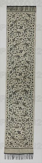 Slendang (Shoulder Cloth), 1800s - early 1900s. Indonesia, Java, North Coast, 19th - early 20th century. Tabby weave, batik; silk; overall: 284.4 x 55.9 cm (111 15/16 x 22 in.)