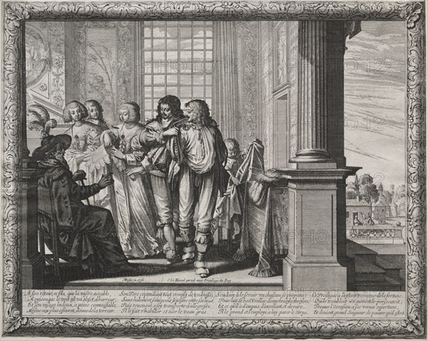 The Prodigal Son:  Dressing for the Feast. Abraham Bosse (French, 1602-1676). Etching
