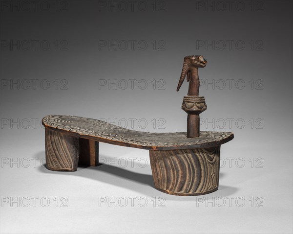 Patten-type Shoe, c 1800s. Africa, Central Africa, Democratic Republic of the Congo, Kuba or Bushongo, 19th century. Carved wood; overall: 6 x 10.2 cm (2 3/8 x 4 in.)