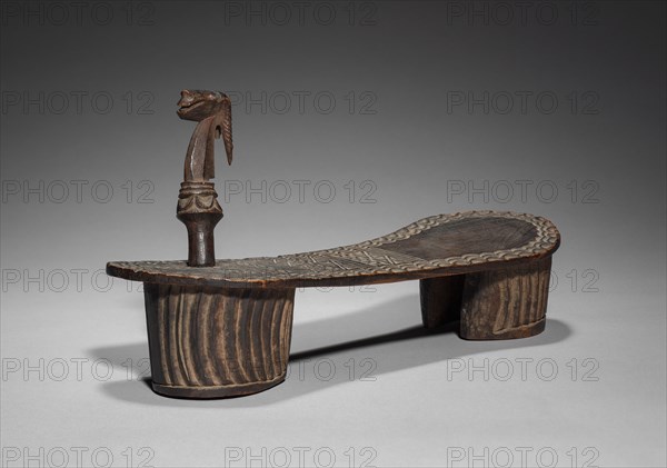 Patten-type Shoe, c 1800s. Africa, Central Africa, Democratic Republic of the Congo, Kuba or Bushongo, 19th century. Carved wood; overall: 6 x 9.5 cm (2 3/8 x 3 3/4 in.)