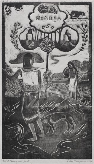 Noa Noa: Noa Noa (Fragrant Scent), 1893 -94. Paul Gauguin (French, 1848-1903). Woodcut