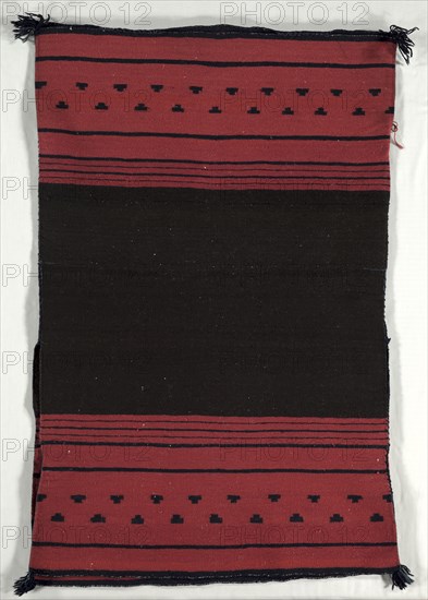 Woman's Dress, c. 1880-1885. America, Native North American, Southwest, Navajo, Post-Contact, Late Classic Period. Tapestry weave: wool (handspun and bayeta); overall: 145 x 99 cm (57 1/16 x 39 in.)