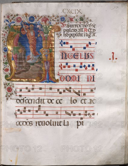 Antiphonary, c. 1470-1480. Follower of Girolamo da Cremona (Italian). Ink, tempera, and gold on parchment; codex: 55.9 x 43.2 x 10.2 cm (22 x 17 x 4 in.).