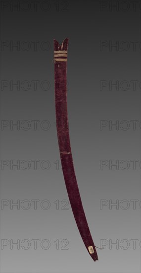 Tulwar Sword (case), 1700s. India, probably Deccan, 18th century. Wood scabbard with velvet and metallic thread; overall: 96.6 cm (38 1/16 in.).
