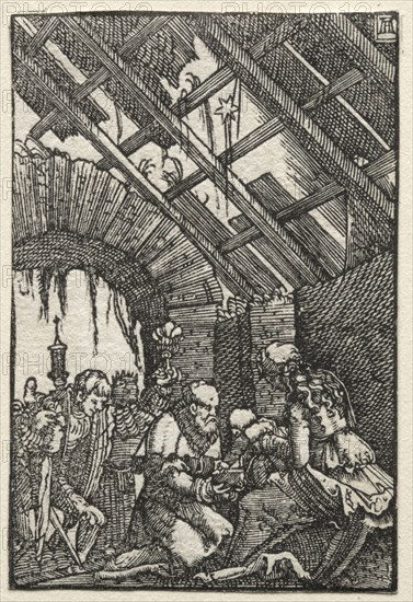The Fall and Redemption of Man:  The Adoration of the Magi, c. 1515. Albrecht Altdorfer (German, c. 1480-1538). Woodcut