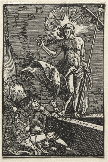 The Fall and Redemption of Man:  The Resurrection, c. 1515. Albrecht Altdorfer (German, c. 1480-1538). Woodcut