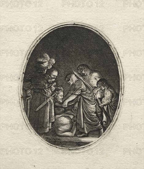 The Beheading of Saint John the Baptist. Hendrik Goudt (Dutch, 1585-1630). Engraving