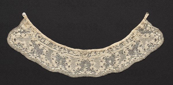 Collar, 1800s. France or Switzerland, 19th century. Embroidery; cotton; overall: 55.9 x 6.7 cm (22 x 2 5/8 in.)