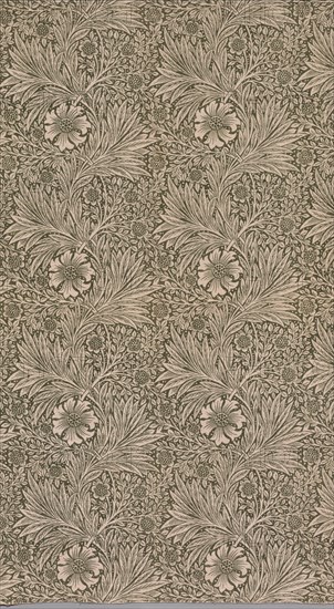 Marigold, 20th century. William Morris (British, 1834-1896). Plain weave cotton, printed; overall: 91.4 x 92.7 cm (36 x 36 1/2 in.)