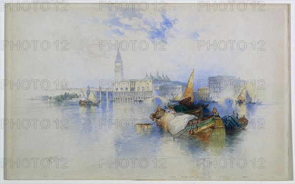 Basin of San Marco, 1897. Thomas Moran (American, 1837-1926). Watercolor over graphite; sheet: 30.3 x 48.1 cm (11 15/16 x 18 15/16 in.).