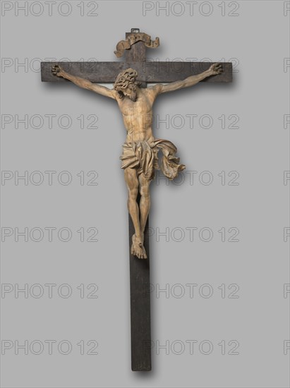 Crucified Christ, c. 1525-1530. Hans Leinberger (German). Lindenwood; part 1: 105.9 x 108 cm (41 11/16 x 42 1/2 in.); part 2: 215.6 x 121.9 cm (84 7/8 x 48 in.).
