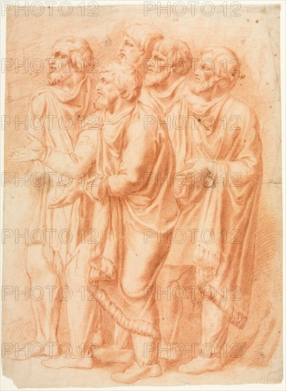 The Suppliants, 18th century?. France, 18th century (?). Red chalk; sheet: 35.1 x 25.9 cm (13 13/16 x 10 3/16 in.).