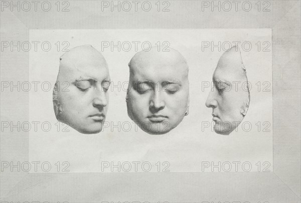 Death Mask of Sir Thomas Lawrence. Richard James Lane (British, 1800-1872). Lithograph