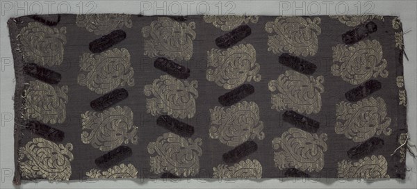 Brocaded Silk, 1600s. Italy, 17th century. Brocade; silk and metal; overall: 56.5 x 24.8 cm (22 1/4 x 9 3/4 in.).