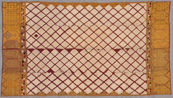 Head Shawl ("Phulkari"), 1800s. India, Punjab, 19th century. Embroidery: silk on cotton tabby ground; overall: 273.7 x 136.5 cm (107 3/4 x 53 3/4 in.).