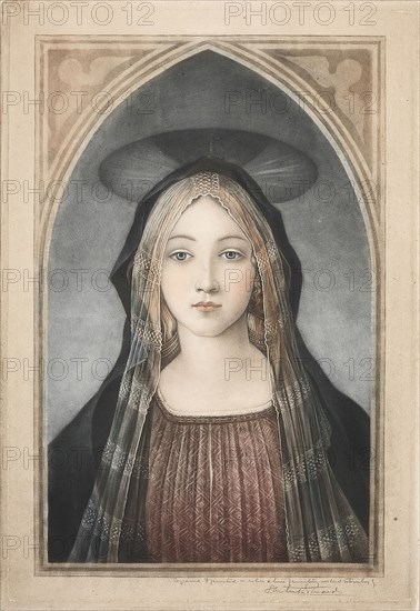 Madonna, 19th-20th century. Samuel Arlent-Edwards (American, 1862-1938). Mezzotint