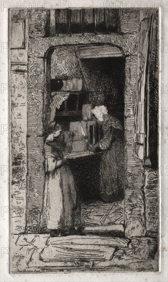 Twelve Etchings from Nature:  La Marchande de Moutarde, 1858. James McNeill Whistler (American, 1834-1903). Etching
