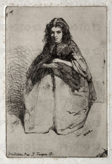 Twelve Etchings from Nature: Fumette, 1858. James McNeill Whistler (American, 1834-1903). Etching