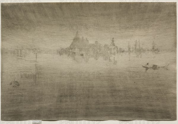 Nocturne:  Salute. James McNeill Whistler (American, 1834-1903). Etching and drypoint