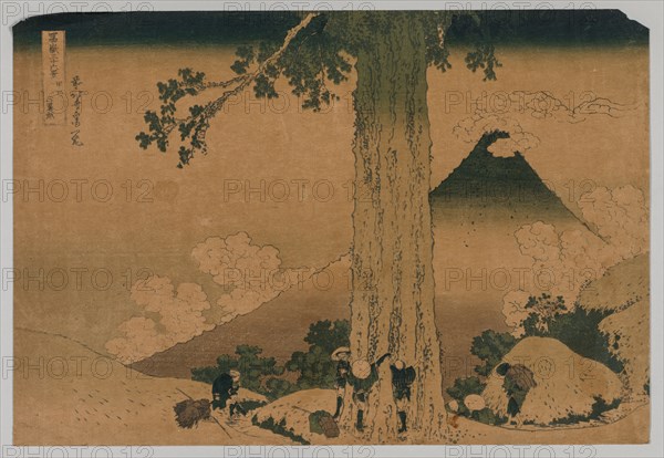 Fuji from the Pass of Mishima, Koshu Province, 1760-1849. After Katsushika Hokusai (Japanese, 1760-1849). Color woodblock print; sheet: 25.2 x 36.6 cm (9 15/16 x 14 7/16 in.).