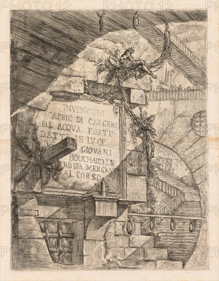 The Prisons, 1745-1750. Giovanni Battista Piranesi (Italian, 1720-1778). Etching