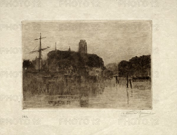 Dordrecht. Charles Nicolas Storm van 's-Gravesande (Dutch, 1841-1924). Etching